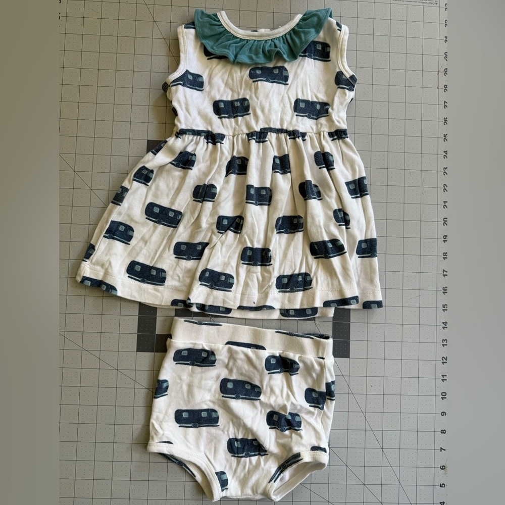Kate Quinn Camper Dress & Bloomer 2t